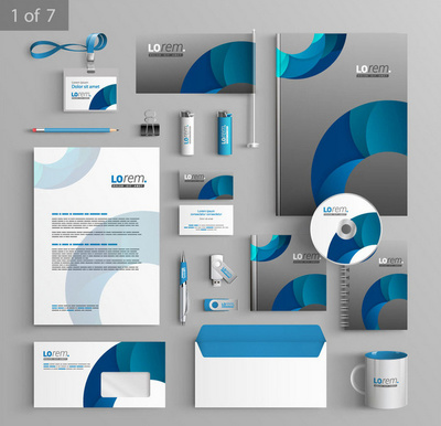 灰底藍(lán)色弧形設(shè)計(jì)VI 構(gòu)筑現(xiàn)代企業(yè)視覺(jué)形象的藝術(shù)與策略